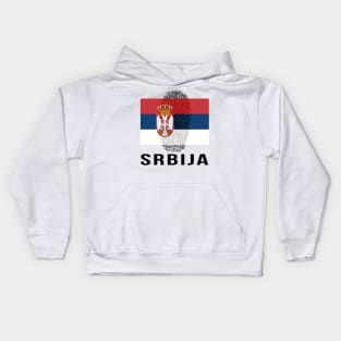 Serbia Flag DNA Kids Hoodie